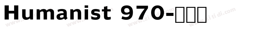 Humanist 970字体转换